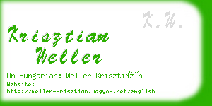 krisztian weller business card